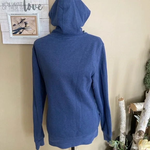 The North Face men’s hoodie size S blue gray white - Picture 7 of 10